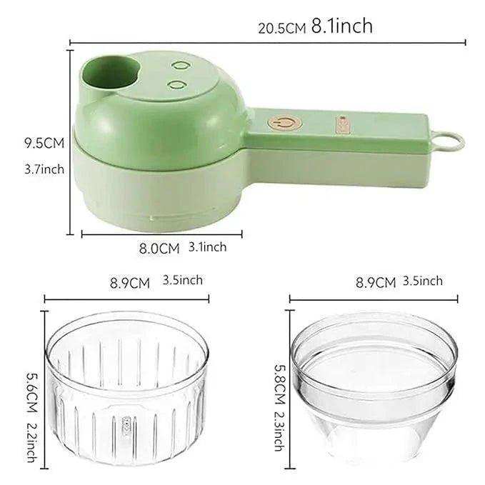 4 in 1 Portable Electric Vegetable Cutter Set - Decore Collections