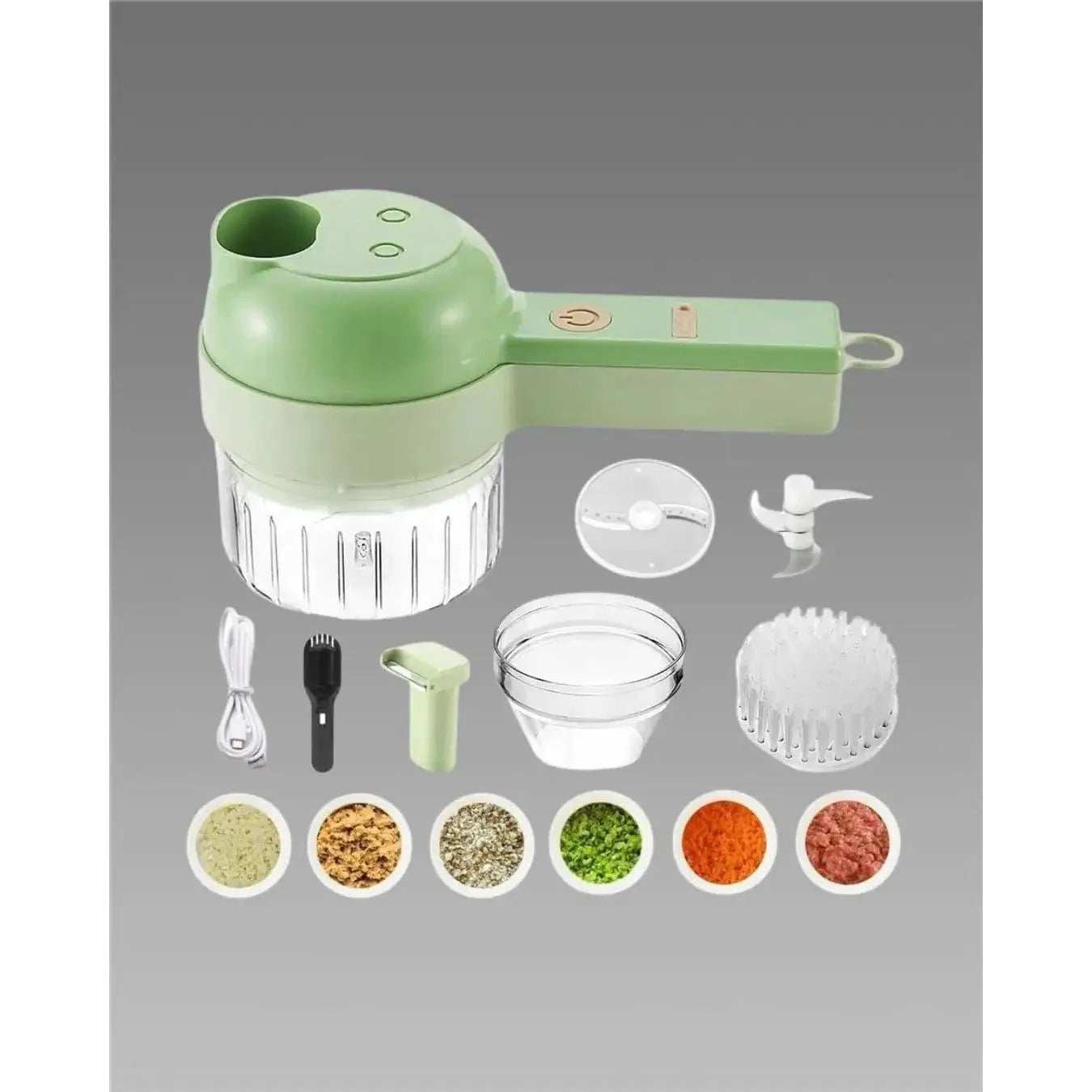 4 in 1 Portable Electric Vegetable Cutter Set - Decore Collections