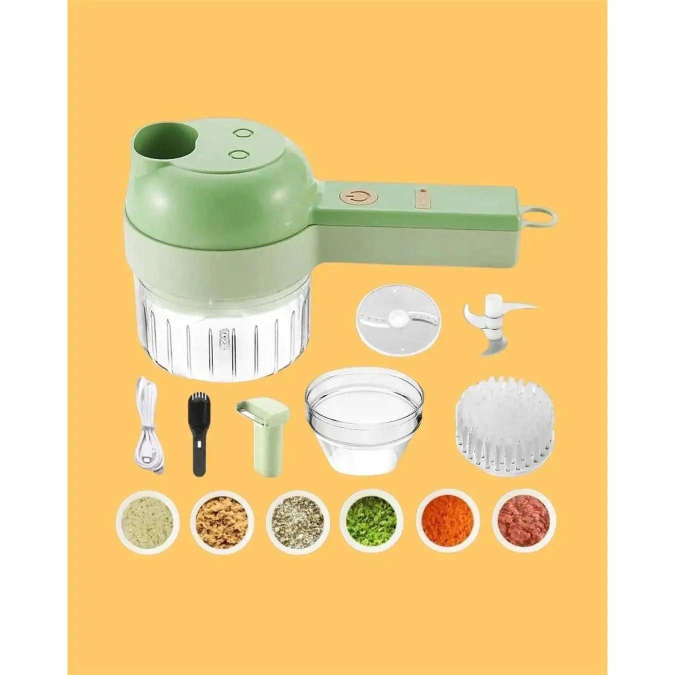 4 in 1 Portable Electric Vegetable Cutter Set - Decore Collections